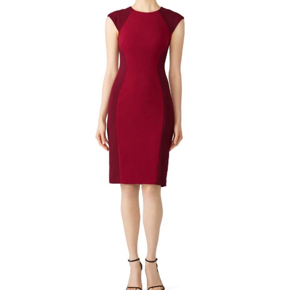 Jay Godfrey burgundy dress